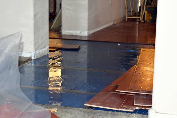 Professional Burst Pipe Cleanup technician working in Spokane, WA